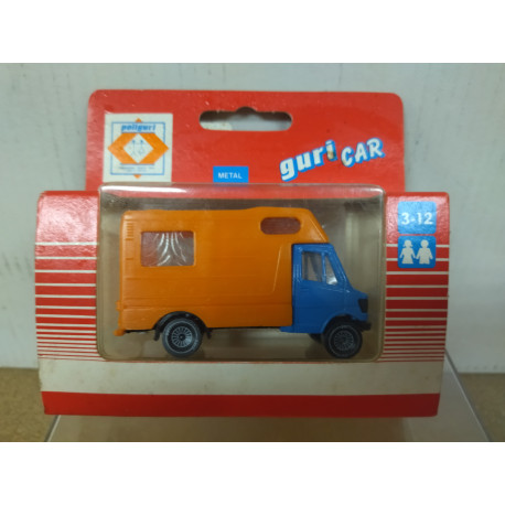MERCEDES-BENZ TN/T1N 207D/307D CAMPER ORANGE/BLUE 1:65 POLIGURI W/BOX