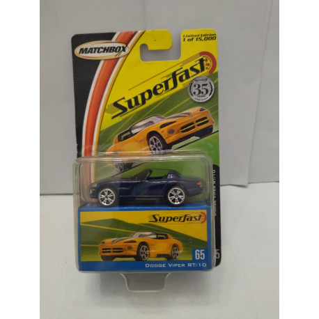 DODGE VIPER R/T 10 35th ANNIVERSARY SUPERFAST 65 1:64 MATCHBOX