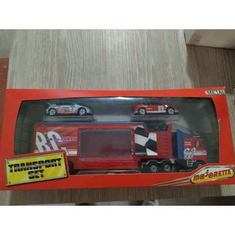 PEUGEOT 206 WRC RED & SILVER TEAM TRUCK CHAMPIONSHIP apx 1:64 MAJORETTE 3090