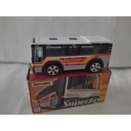 CITY BUS SUPERFAST n60 1:64 MATCHBOX OPEN BOX/CAJA ABIERTA