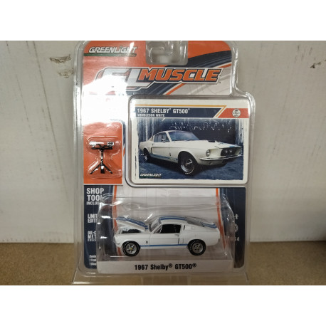 SHELBY GT-500 1967 WIMBLEDON WHITE GL MUSCLE 1:64 GREENLIGHT