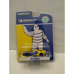 FORD GT 2017 MICHELIN BLUE/YELLOW 1:64 GREENLIGHT