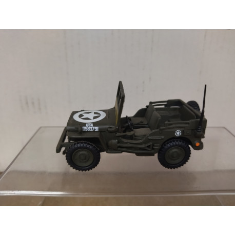 JEEP WILLYS MB WW 2 US ARMY MILITARY POLICE 1:43 MAXI CAR NO BOX