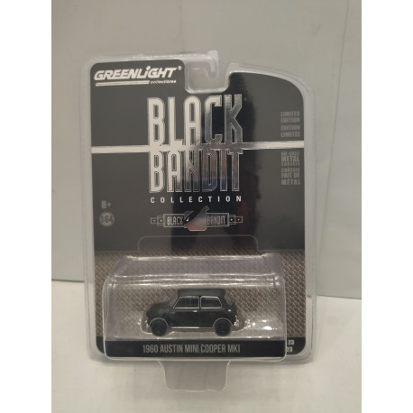 AUSTIN MINI COOPER 1960 MKI BLACK BANDIT 1:64 GREENLIGHT