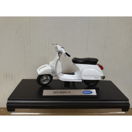 VESPA PX125 2016 WHITE MOTO/BIKE 1:18 WELLY