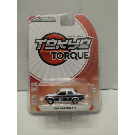 DATSUN 510 1969 LEITZINGER n95 TOKYO TORQUE S4 1:64 GREENLIGHT