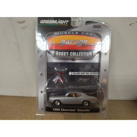 CHEVROLET CHEVELLE 1969 GARAGE HOBBY 1:64 GREENLIGHT