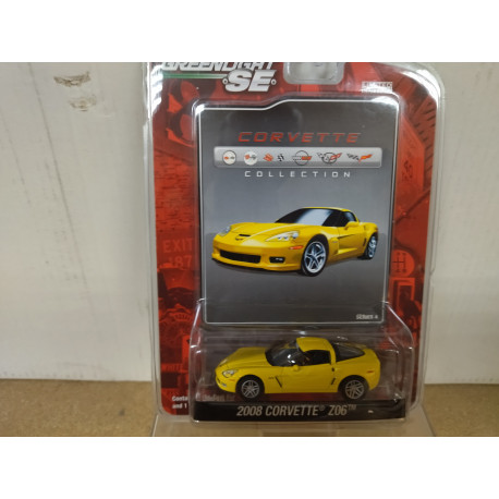 CHEVROLET CORVETTE C6 2008 Z06 YELLOW CORVETTE COLLECTION 1:64 GREENLIGHT