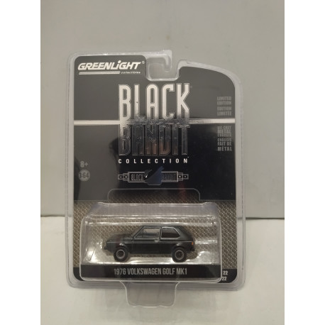 VOLKSWAGEN GOLF 1 1976 BLACK BANDIT 1:64 GREENLIGHT