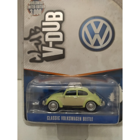 VOLKSWAGEN BEETLE CLASSIC LIGHT GREEN V-DUBS 1:64 GREENLIGHT