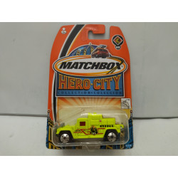 HUMMER H1 FIRE RESCUE HERO-CITY 65 1:64 MATCHBOX BOX
