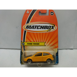 FORD FOCUS ORANGE/BLACK MB68 USA CARD 1:64 MATCHBOX