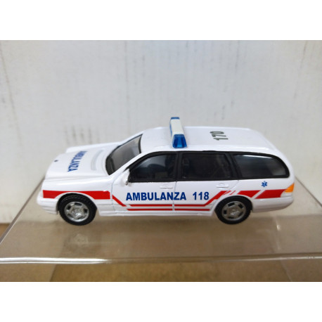 MERCEDES-BENZ 300 TE AMBULANZA 118 AMBULANCE 1:43 HONGWELL NO BOX/V FOTOS