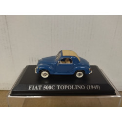 FIAT 500C 1949 TOPOLINO BLUE NUESTROS QUERIDOS COCHES 1:43 ALTAYA IXO