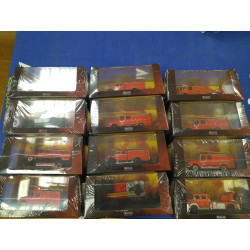 LOTE 12 X VEHICULOS FIRE/POMPIERS/BOMBEROS ROTOS/BROKEN 1:72 ATLAS IXO