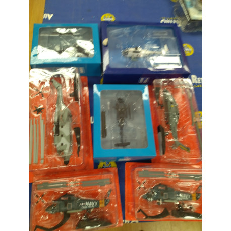 LOTE 7 X AVIONES/PLANES ROTOS/BROKEN 1:72 DeAGOSTINI IXO