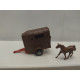 TRAILER/REMOLQUE HORSE/CABALLO apx 1:64 NO BOX