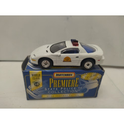 CHEVROLET CAMARO UTAH HIGHWAY PATROL 1:64 MATCHBOX PREMIERE BOX DAMAGED/ROTA