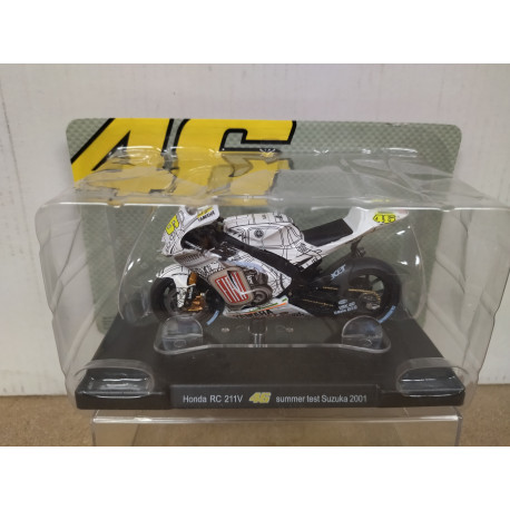 HONDA RC 211V 2001 TEST SUZUKI MOTOGP VALENTINO ROSSI MOTO/BIKE 1:24 ALTAYA IXO