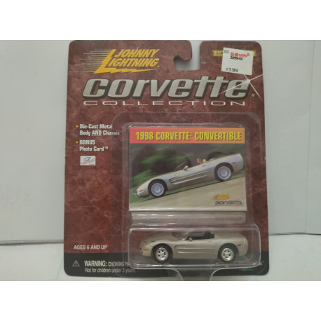 CHEVROLET CORVETTE C5 1998 CONV SILVER 1:64 JOHNNY LIGHTNING