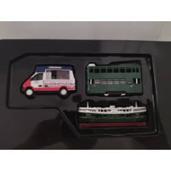 SET OF CLASSIC VEHICLE HONG KONG TRUCK/TRAMWAY/STAR FERRY 1:64  TINY TOYS