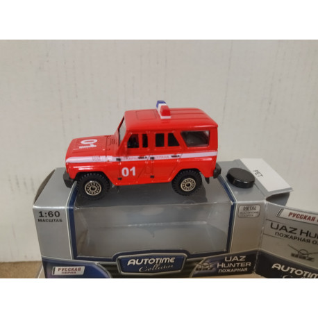 UAZ HUNTER/UAZ-315195 BOMBEROS/FIRE 1:60/apx 1:64 WELLY AUTOTIME COLLECTION