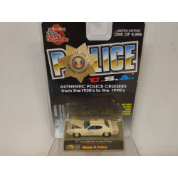 PLYMOUTH HEMI CUDA 1971 USA POLICE MIAMI FLORIDA 1:64 RACING CHAMPIONS