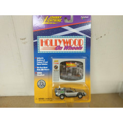 DMC DELOREAN BACK TO THE FUTURE HOLLYWOOD ON WHEELS 1:64 JOHNNY LIGHTNING