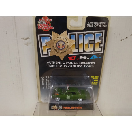 CHEVROLET IMPALA 1964 USA POLICE FROHNA 1:64 RACING CHAMPIONS
