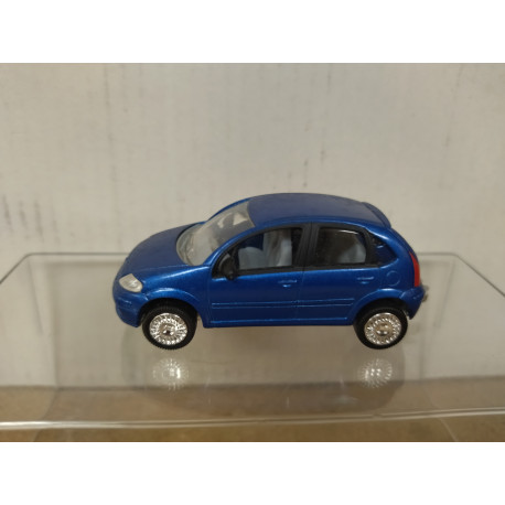 CITROEN C3 2001 BLUE apx 1:64 NOREV 3 INCHES (7,5cm) NO BOX