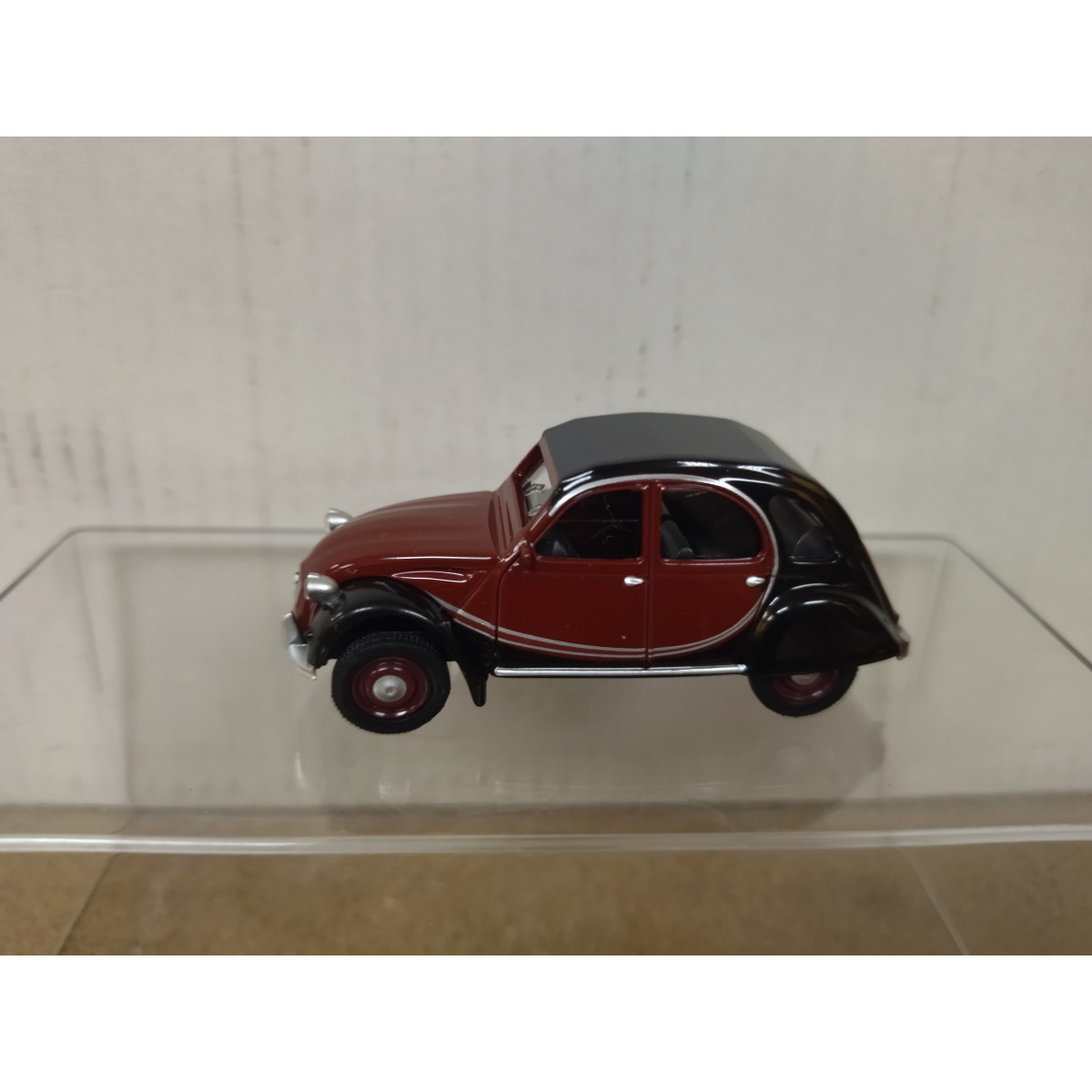 Miniature Citroën 2CV Bleue Norev 1/54 - Modèle Métal Die-cast De 6,5 Cm, Neuf