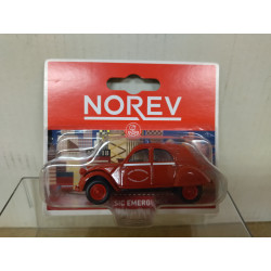 CITROEN 2CV POMPIERS apx 1:64 NOREV 3 INCHES (7,5cm)