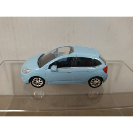 CITROEN C3 2009 BLUE apx 1:64 NOREV 3 INCHES (7,5cm)