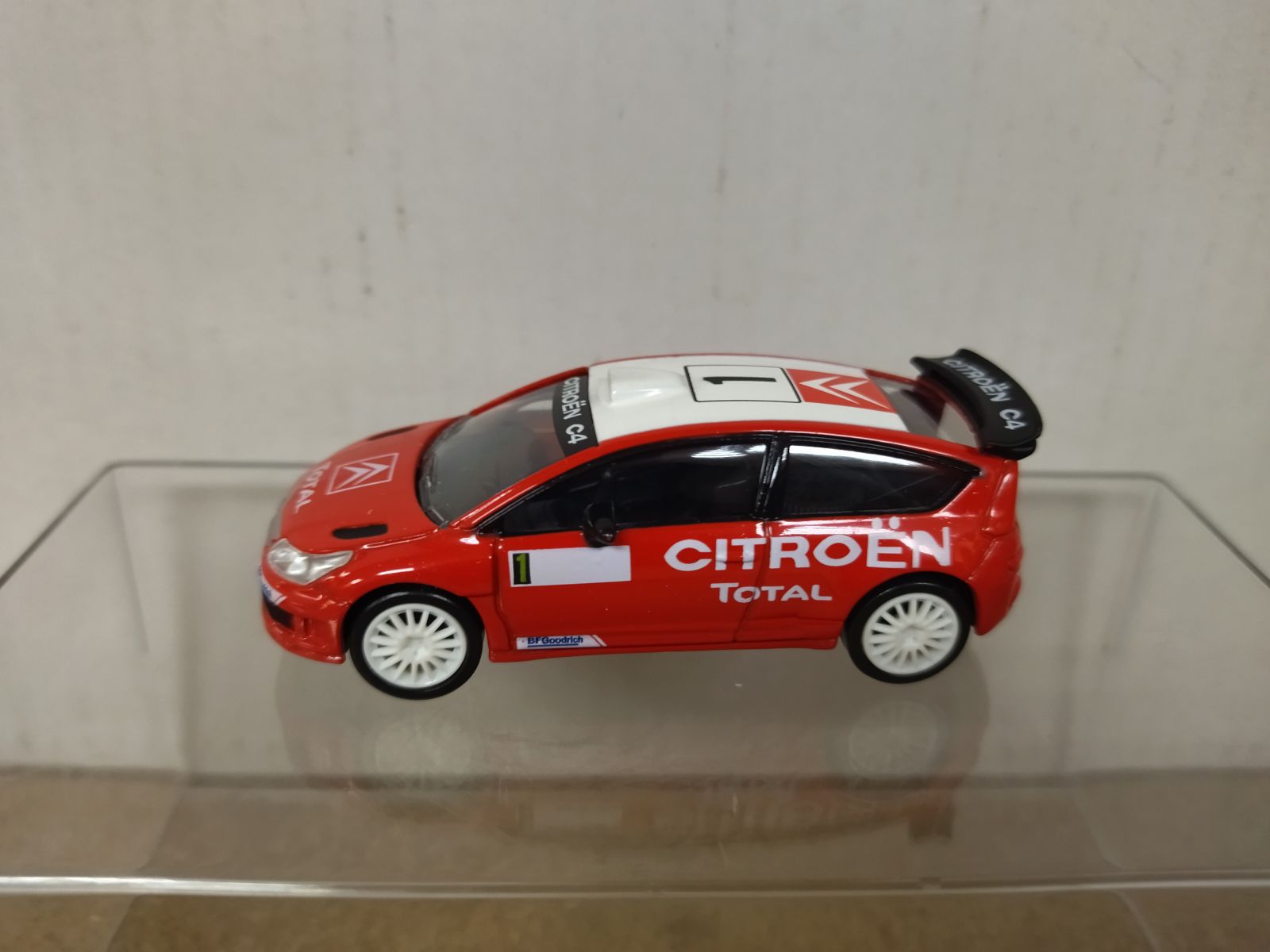 CITROEN C4 WRC RED/WHITE RALLY TOTAL apx 1:64 NOREV 3 INCHES (7