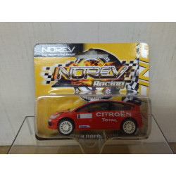 CITROEN C4 WRC RED/WHITE RALLY TOTAL BLISTER apx 1:64 NOREV 3 INCHES (7,5cm)