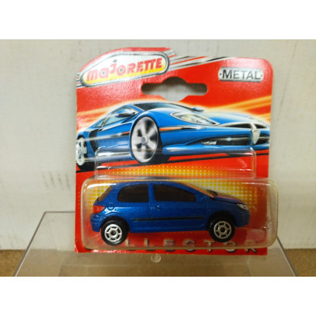 PEUGEOT 206 BLUE STREET CARS 1:53/ apx 1:64 MAJORETTE 205