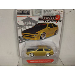 TOYOTA AE86 TRUENO 1986 GOLD/BLACK 1:64 JDM TUNERS JADA