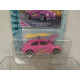 VOLKSWAGEN BEETLE SURF RIDER PINK ORIGINALS apx 1:64 MAJORETTE 241A