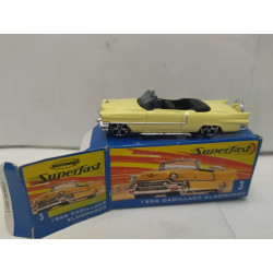 CADILLAC ELDORADO 1956 SUPERFAST n3 1:64 MATCHBOX OPEN BOX/CAJA ABIERTA