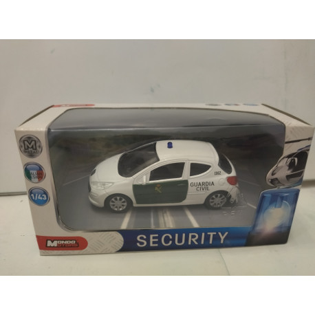 PEUGEOT 207 GUARDIA CIVIL SECURITY 1:43 MONDO MOTORS