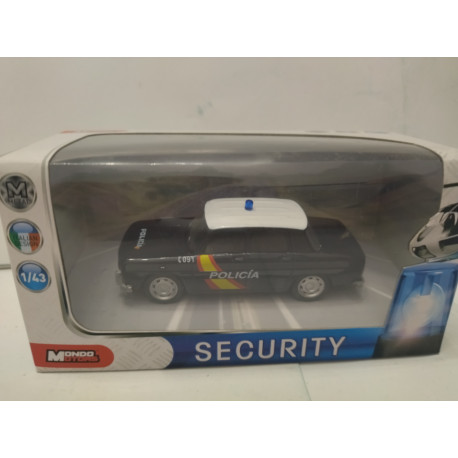 RENAULT 8 POLICIA NACIONAL/POLICE VINTAGE SECURITY 1:43 MONDO MOTORS