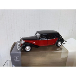 CITROEN TRACTION 1939 BITON ROUGE & NOIR DEALER apx 1:64 NOREV 3 INCHES (7,5cm)