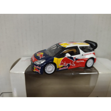 CITROEN DS3 WRC 2011 RALLY RED BULL YELLOW TOTAL apx 1:64 NOREV 3 INCHES (7,5cm)