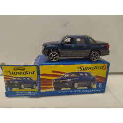 CHEVROLET AVALANCHE SUPERFAST n5 1:64 MATCHBOX OPEN BOX/CAJA ABIERTA