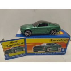 FORD MUSTANG GT CONCEPT SUPERFAST n6 1:64 MATCHBOX OPEN BOX/CAJA ABIERTA