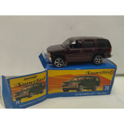 CHEVROLET TAHOE SUPERFAST n74 1:64 MATCHBOX OPEN BOX/CAJA ABIERTA