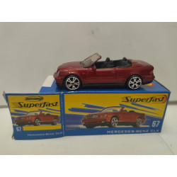 MERCEDES-BENZ CLK SUPERFAST n67 1:64 MATCHBOX OPEN BOX/CAJA ABIERTA