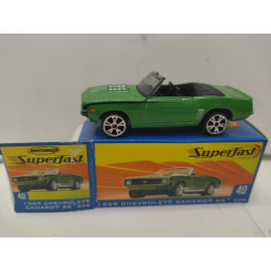 CHEVROLET CAMARO 1969 SS 396 SUPERFAST n40 1:64 MATCHBOX OPEN BOX/CAJA ABIERTA