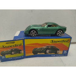 FORD MUSTANG SVT COBRA SUPERFAST n66 1:64 MATCHBOX OPEN BOX/CAJA ABIERTA