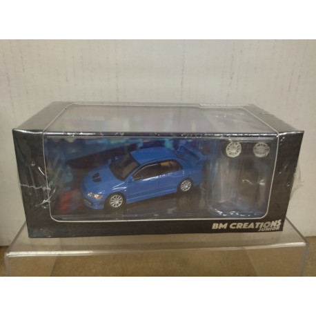 MITSUBISHI LANCER EVOLUTION VII BLUE LHD 1:64 BM CREATIONS